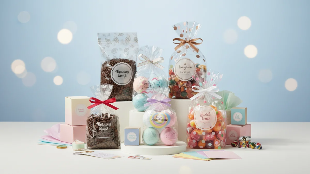 Custom Cellophane Bags for Product Packaging and Gifts