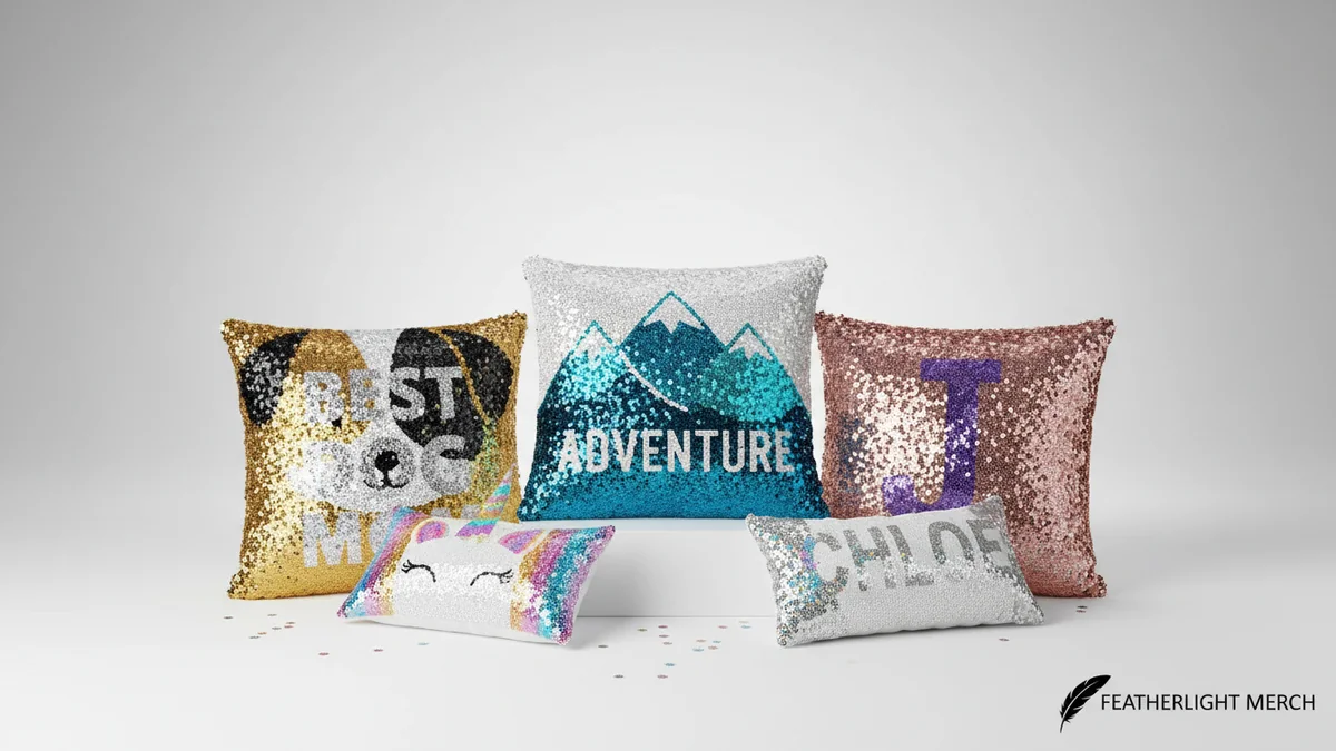 Custom Sequin Pillows: Fun Personalized Gifts and Merch