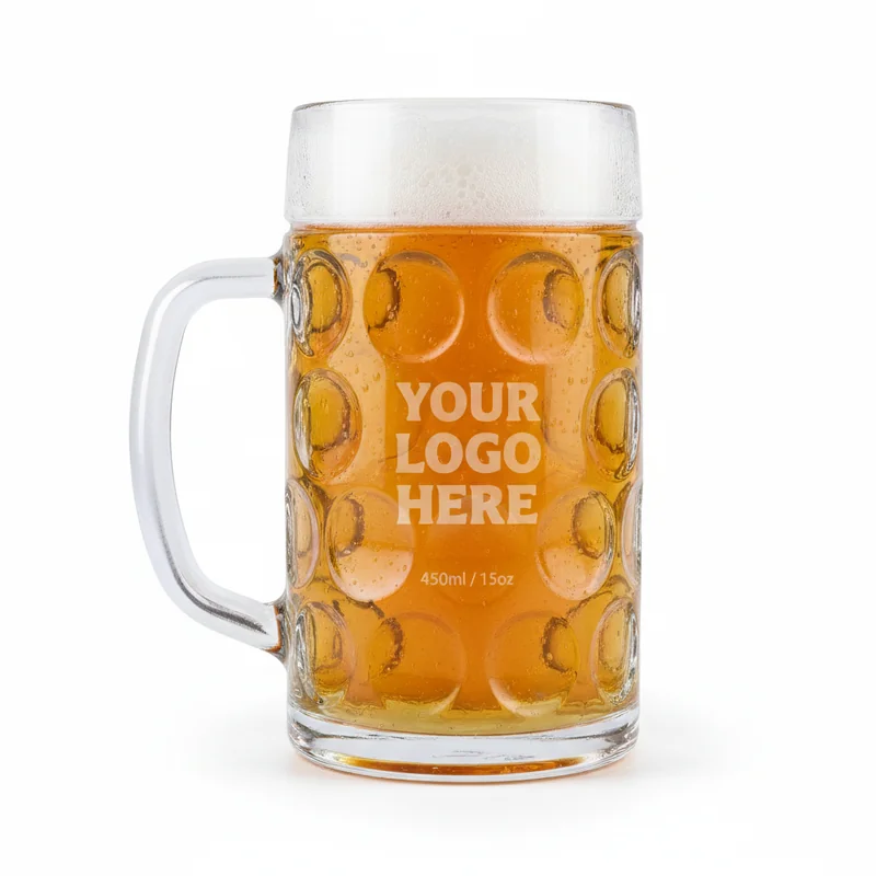 Beierse Gegraveerde Biermok 15oz