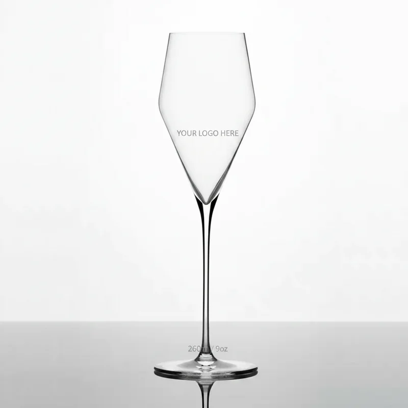Handmade Bubble Champagne Flute 9oz