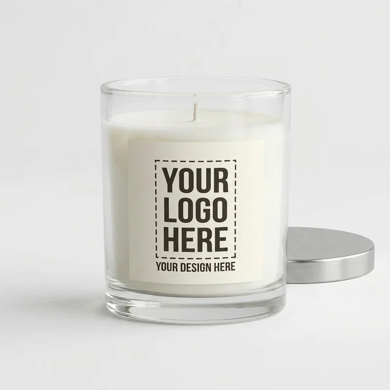 Candela di soia in vaso di vetro 8oz 2