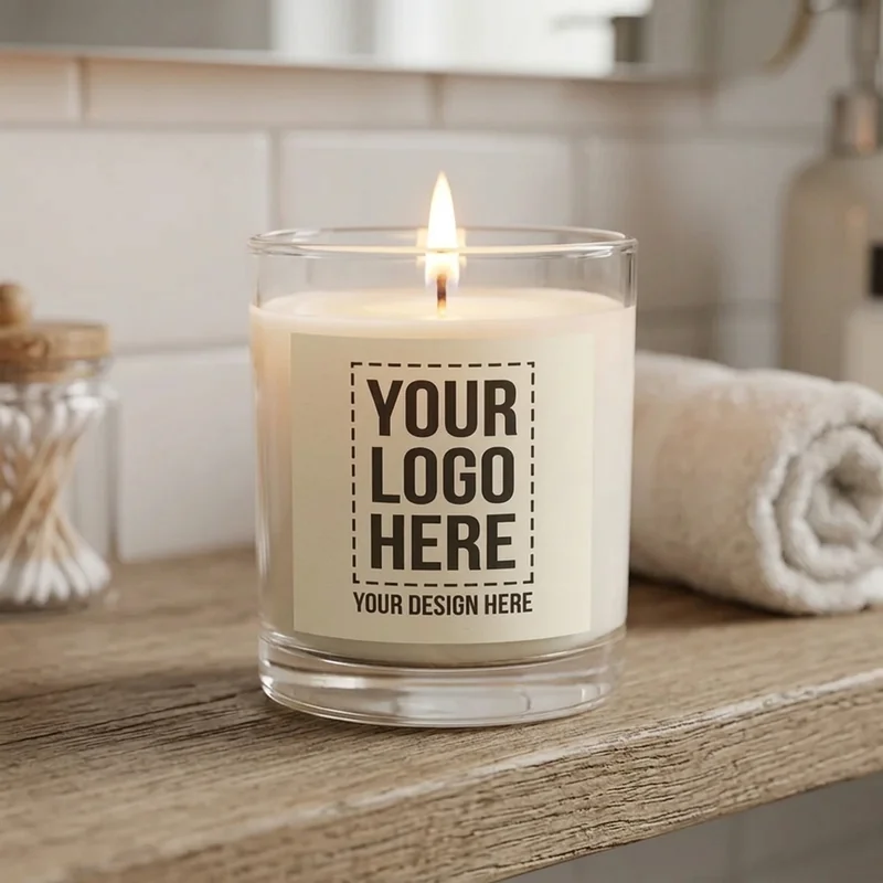 Candela di soia in vaso di vetro 8oz 3