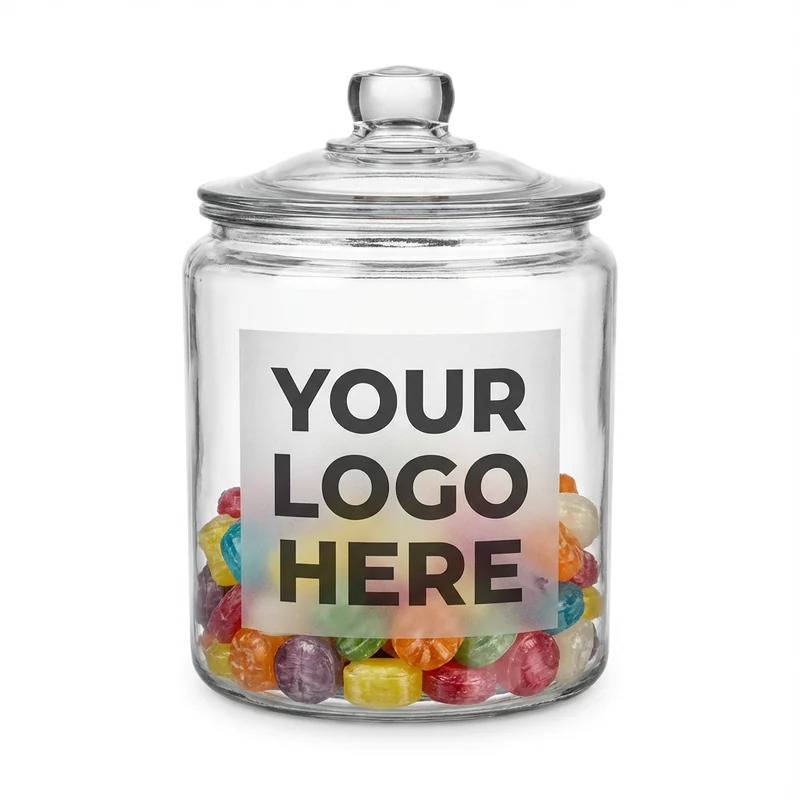 Glass Candy Jar with Lid