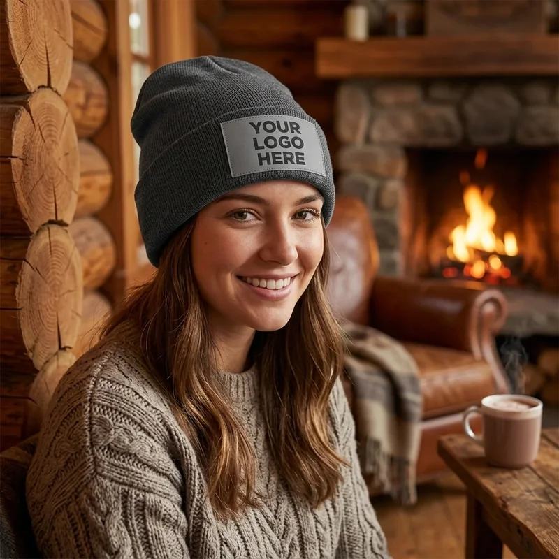 Czapka Beanie z Zawiniętym Brzegiem 3