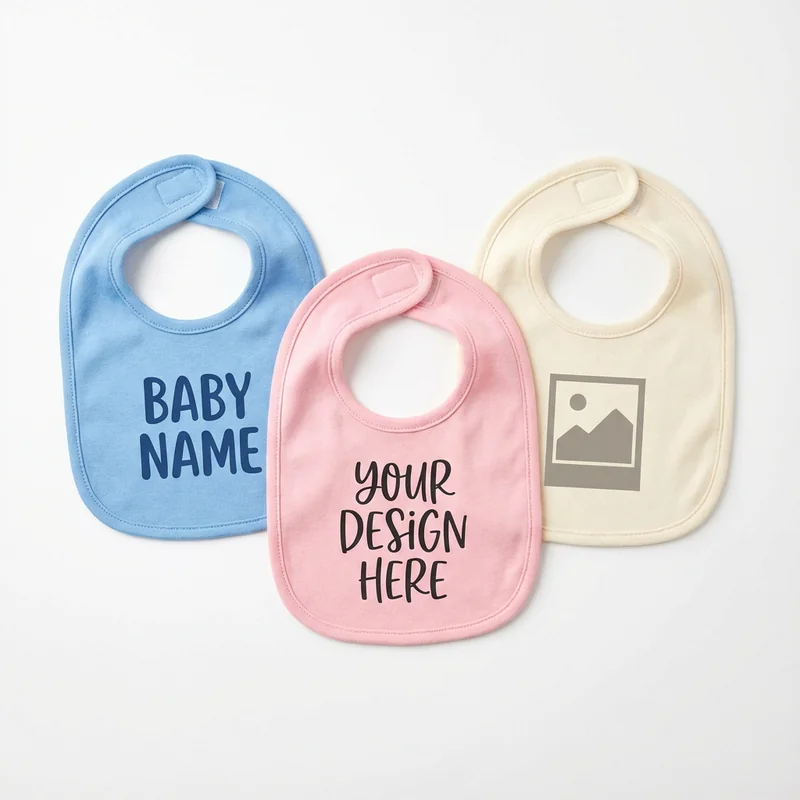 Aangepaste Baby Slabbetjes 3-Pack
