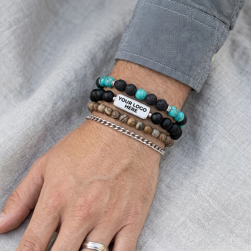Braccialetti con perline personalizzati 3