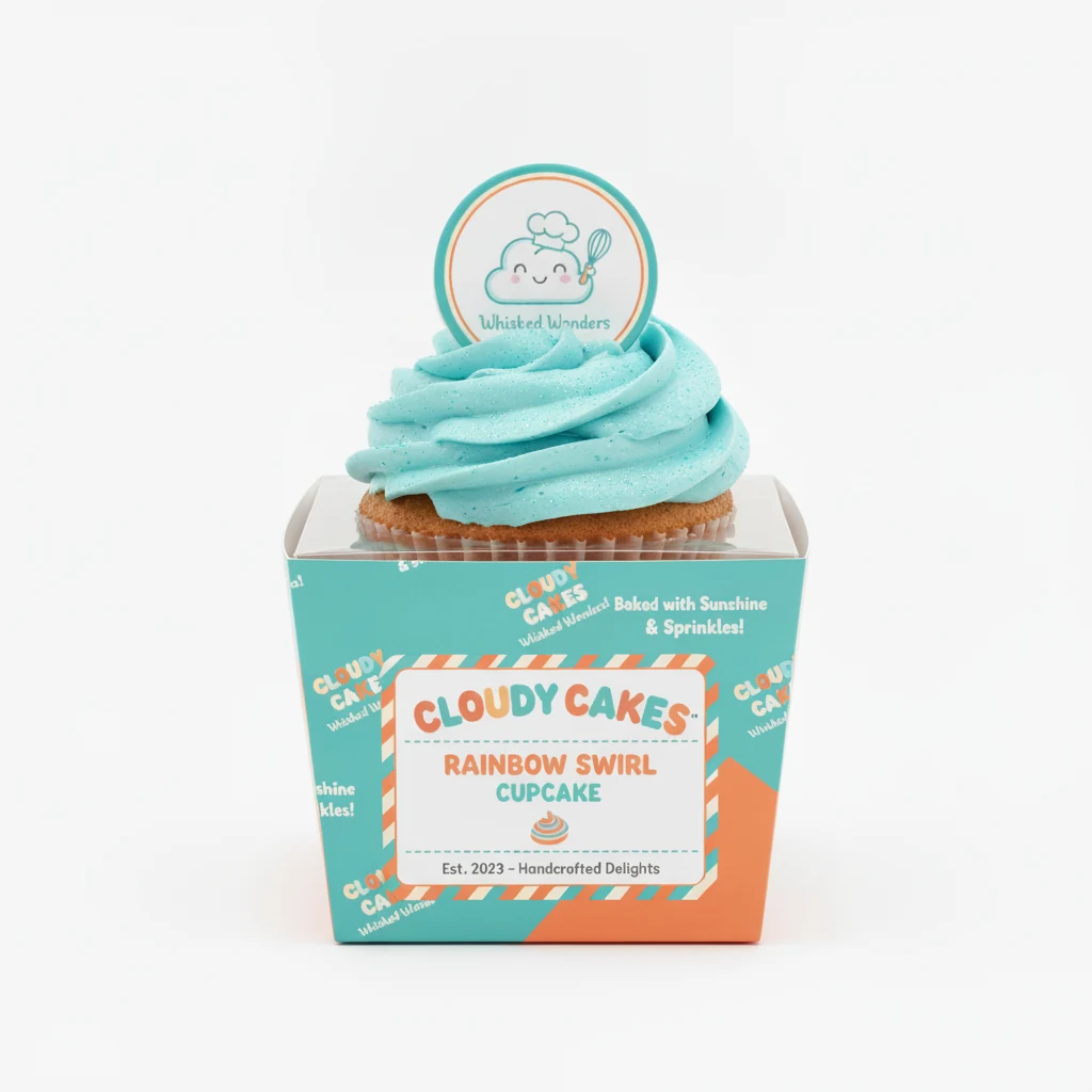 Cupcakes met Aangepast Logo 2