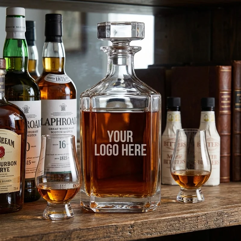 Decanter in vetro personalizzato 3