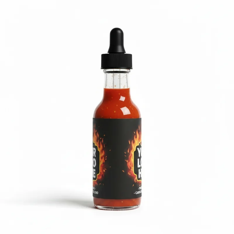 Bouteille de sauce piquante personnalisée 3