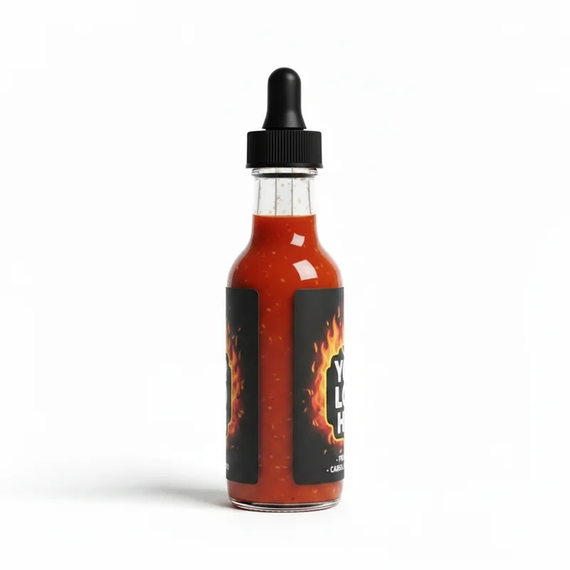 Bouteille de sauce piquante personnalisée 4