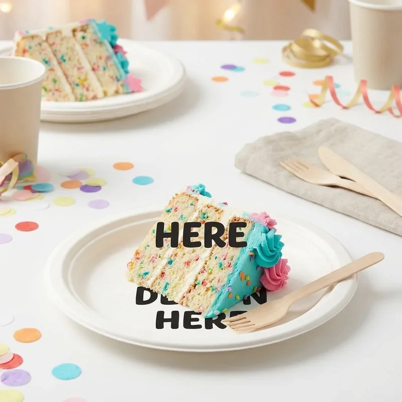 Assiettes de fête personnalisées 9 pouces 3