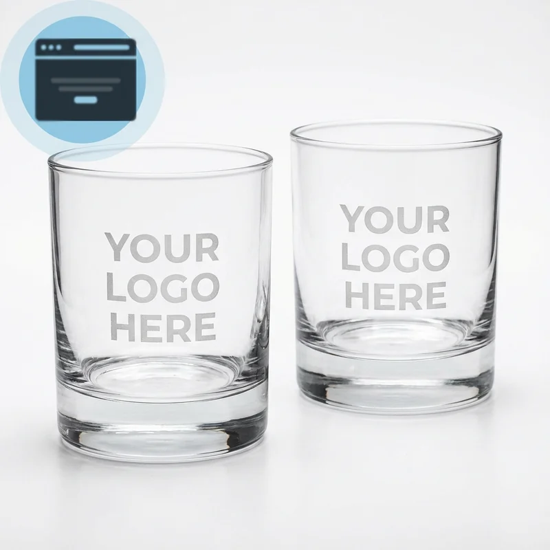 Engraved Rocks Glasses