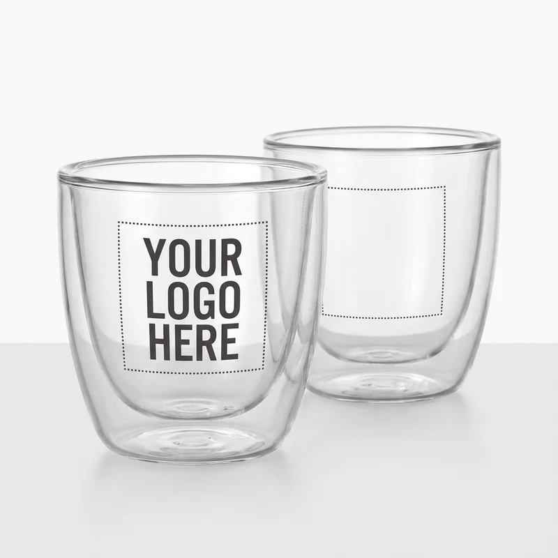 Glazen Espresso Kopjes Set