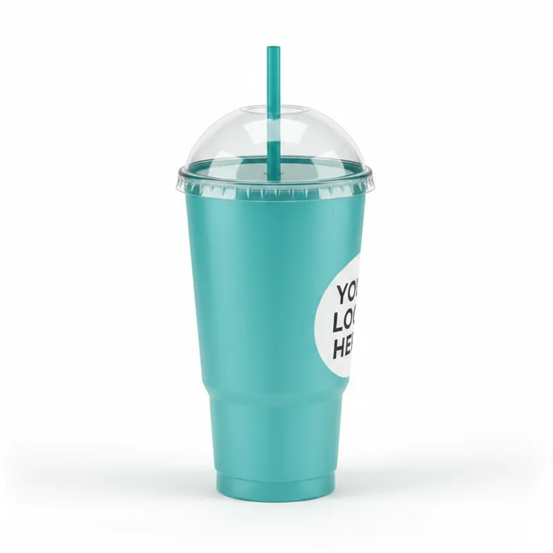 Everest 22oz Plastic Straw Tumbler 4