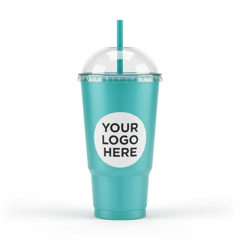 Everest 22oz Plastic Straw Tumbler