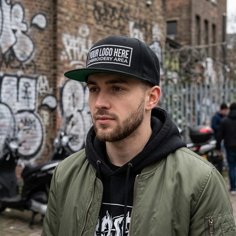 Czapka Fitted z Płaskim Wizjerem 3