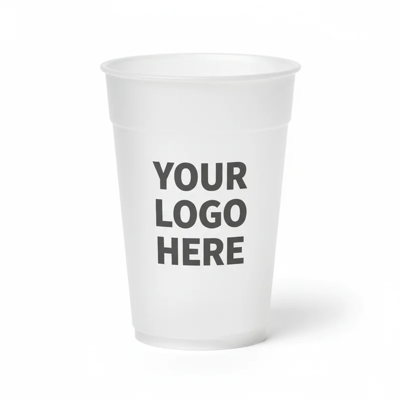 Frosted Plastic Stadium Cup 16oz