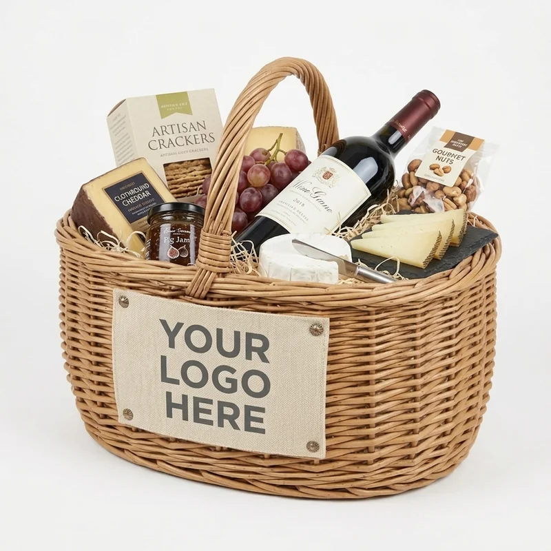 Panier cadeau en osier 3