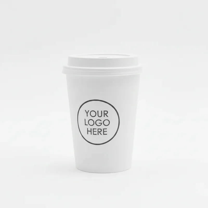 Glacier Camp 10oz Paper Cup White Lid 2