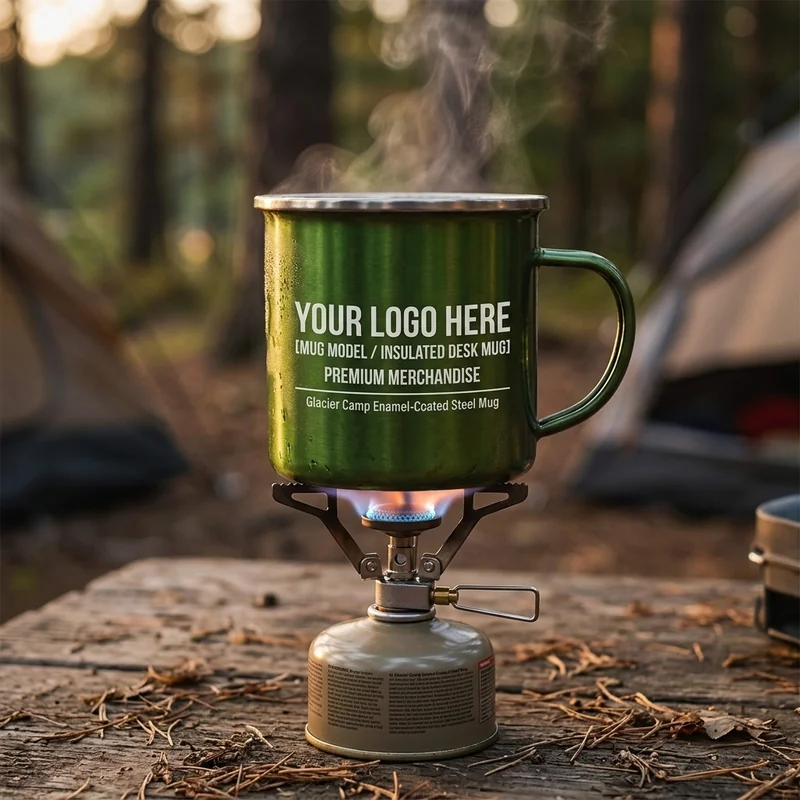 Emaliowany stalowy kubek Glacier Camp 3