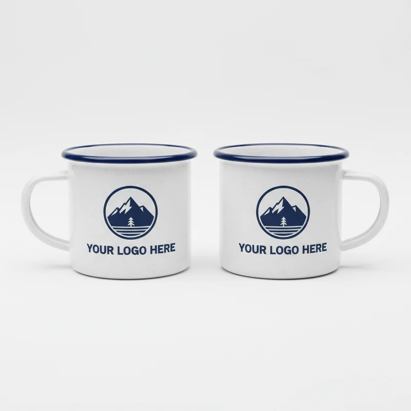 Glacier Camp Enamel Coffee Set