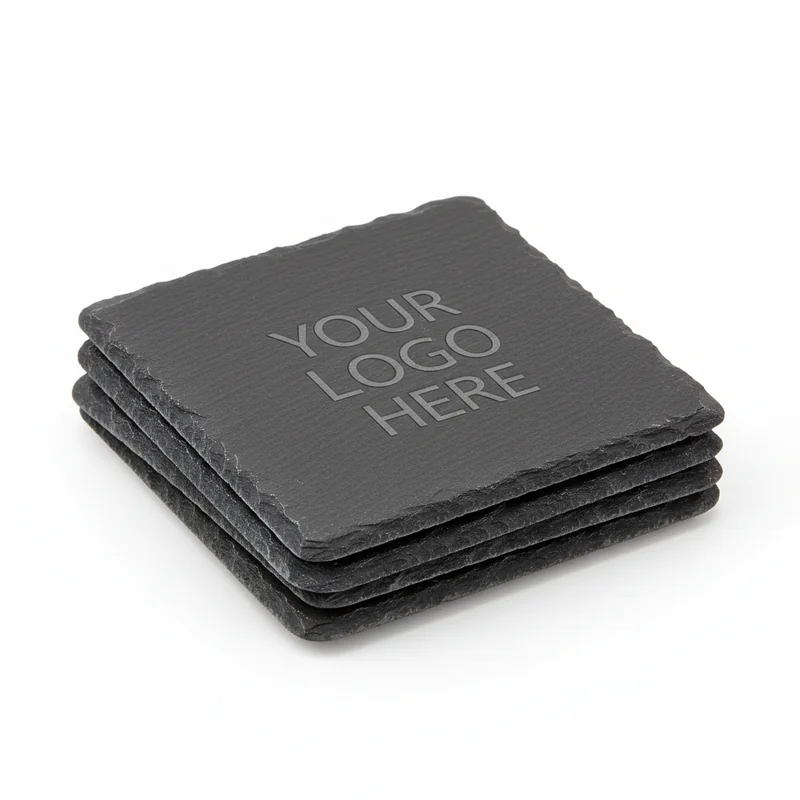 Glacier Frost 4-Pack Slate Coasters Elite
