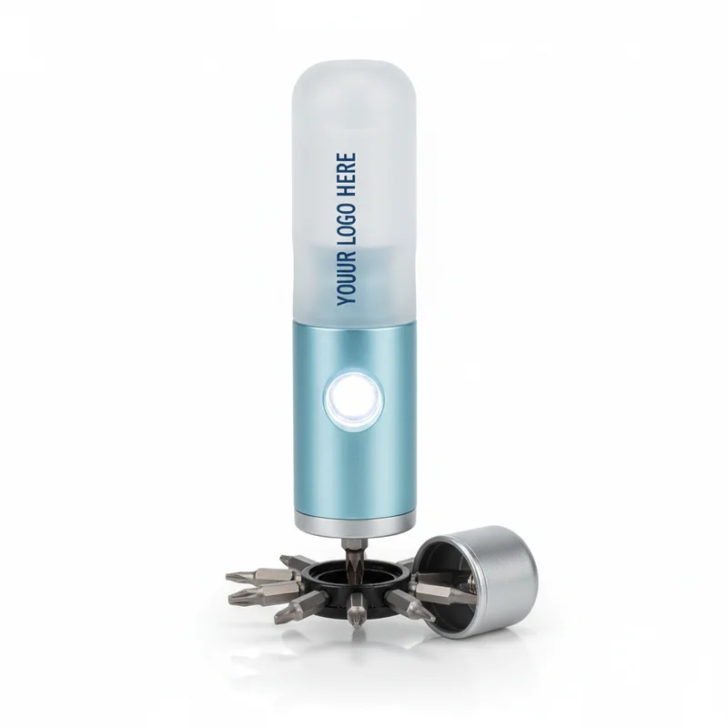 Glacier Frost Colorblock Screwdriver Kit with LED Light
