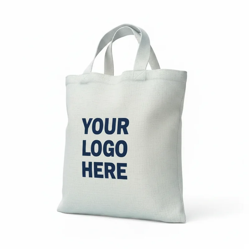 Glacier Frost Cotton Sheeting Natural Economy Tote 2