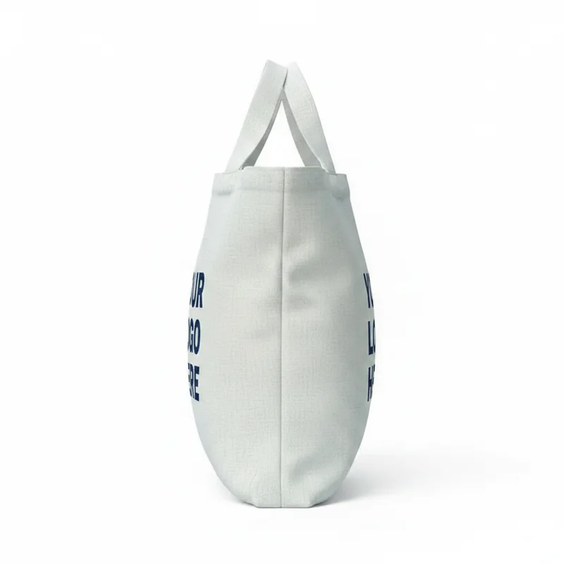 Glacier Frost Cotton Sheeting Natural Economy Tote 3