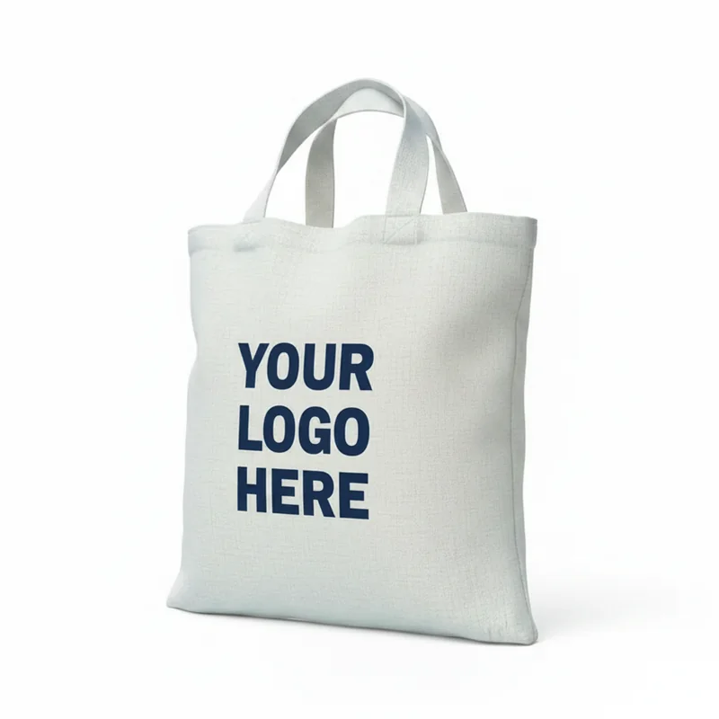 Glacier Frost Cotton Sheeting Natural Economy Tote 4