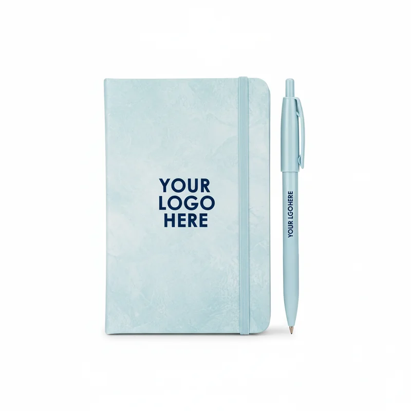 Glacier Frost New Wave Pocket Notebook met Balpen
