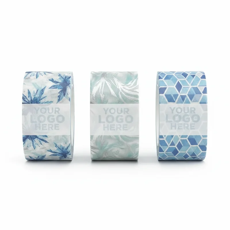 Glacier Frost Patroon Washi Tape Pro 4