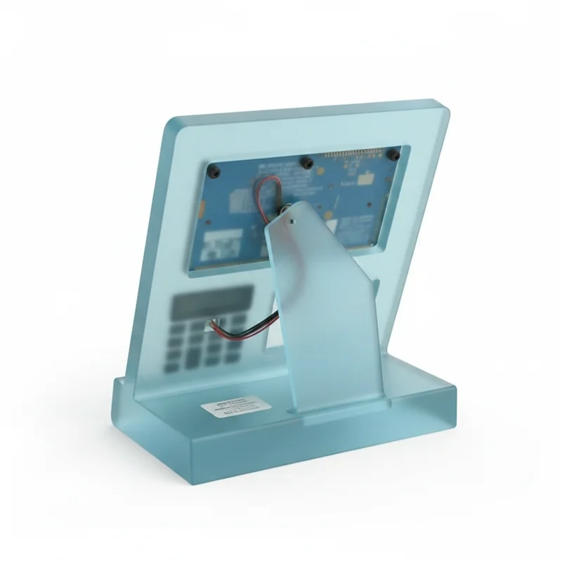 Glacier Frost Picture Frame with Clock and Calculator 4