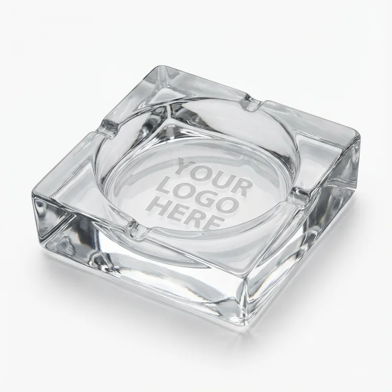 Glass Ashtray Square