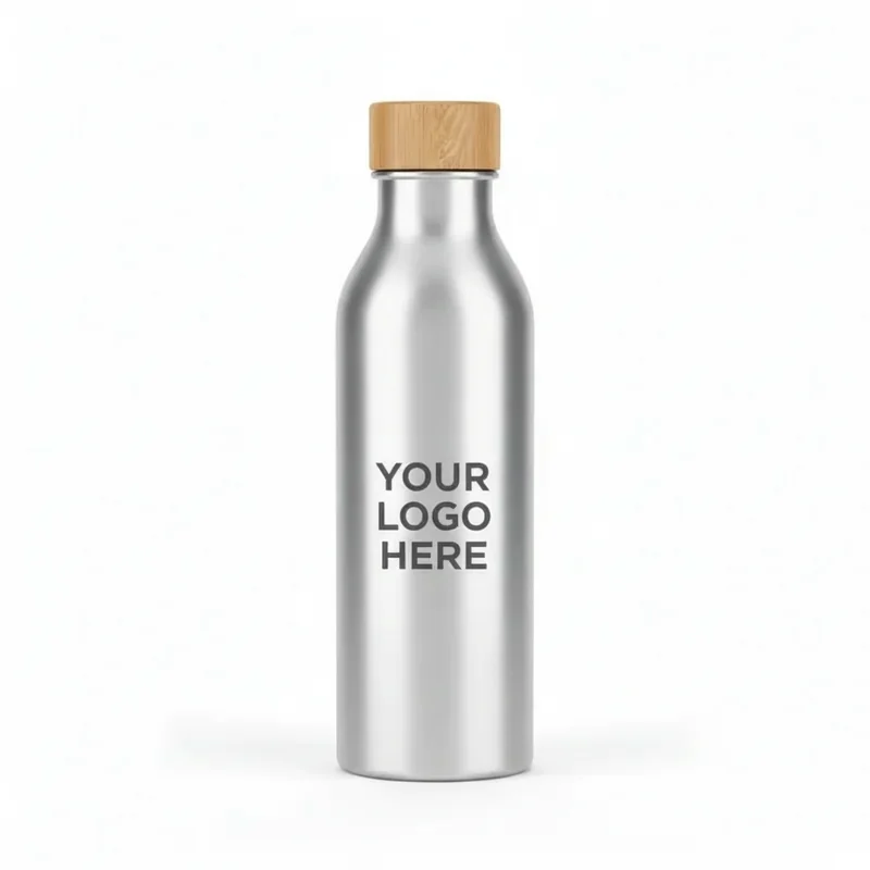 Peak Hydration 20oz Aluminum Bamboo Bottle 3