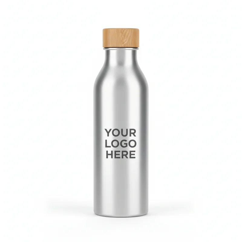Peak Hydration 20oz Aluminum Bamboo Bottle