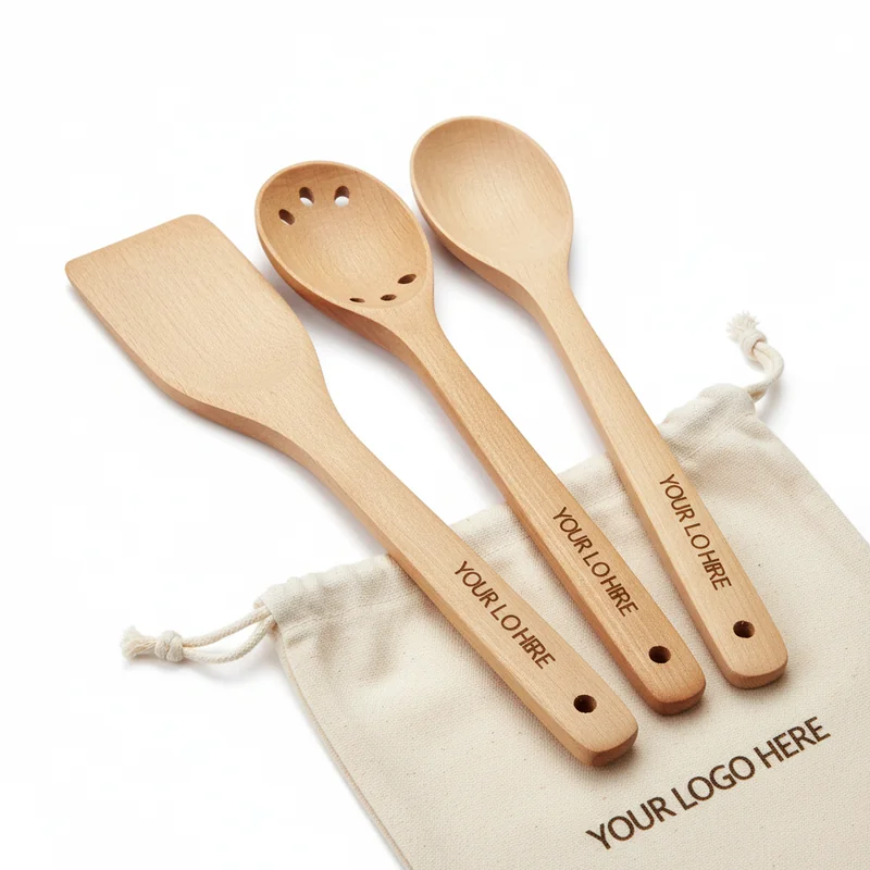 Ensemble d'ustensiles en bois Peak Morning Elite