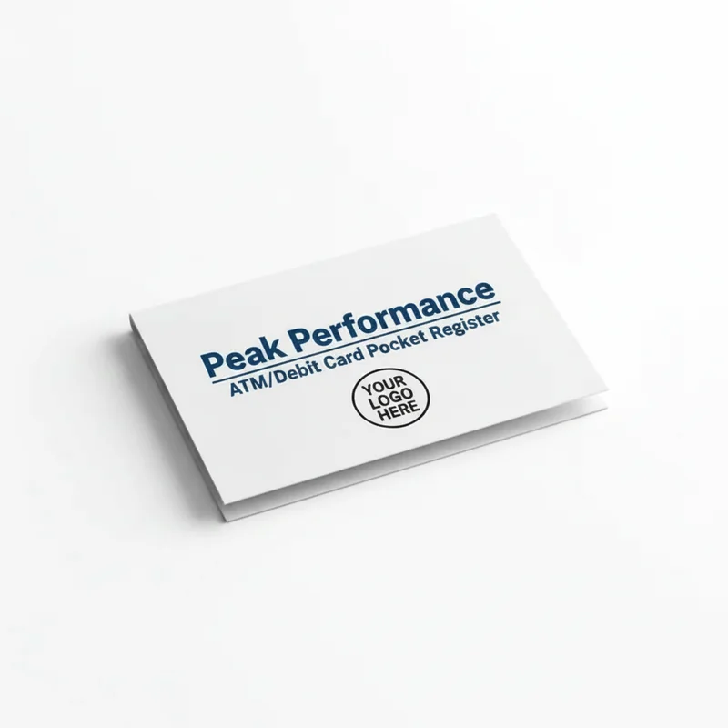 Peak Performance ATM/Debit Card Pocket Register 4