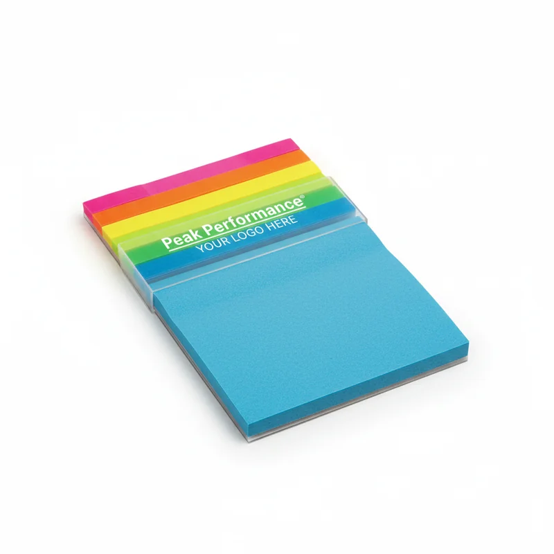Peak Performance Bright Flag Set with Adhesive Notes