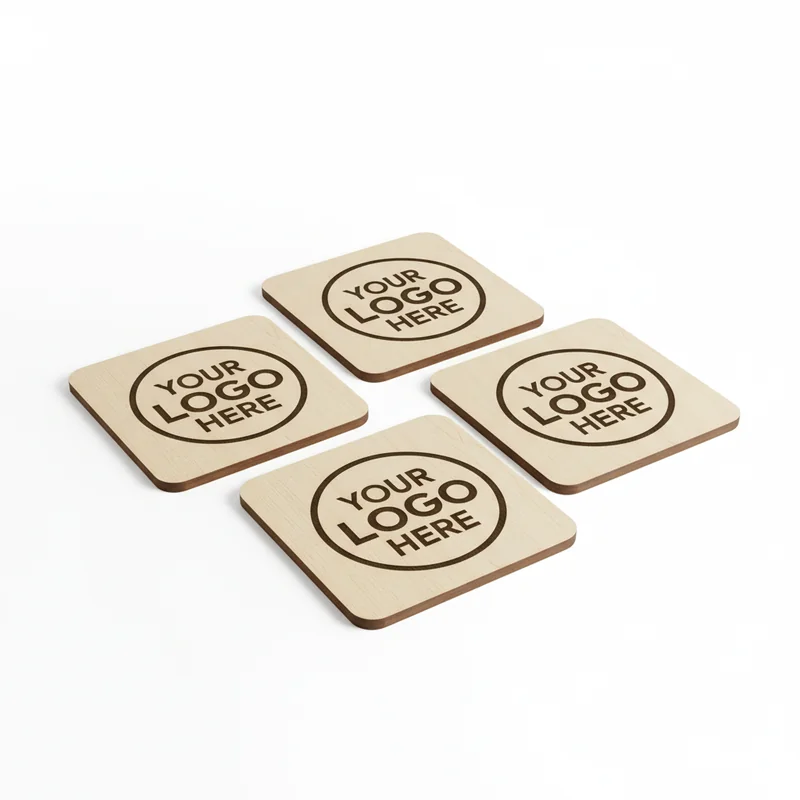 Peak Performance Wooden Coaster Set Pro