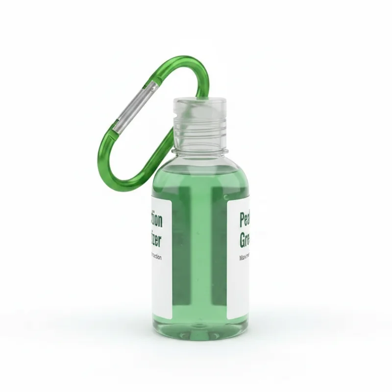 Peak Protection Green Sanitizer Carabiner 4