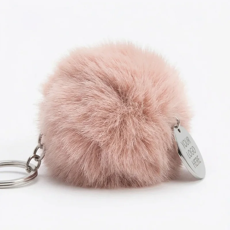 Flauschiger Pom-Pom-Schlüsselanhänger 2