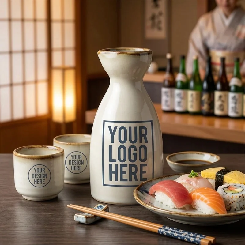 Ensemble à Sake en Céramique 3