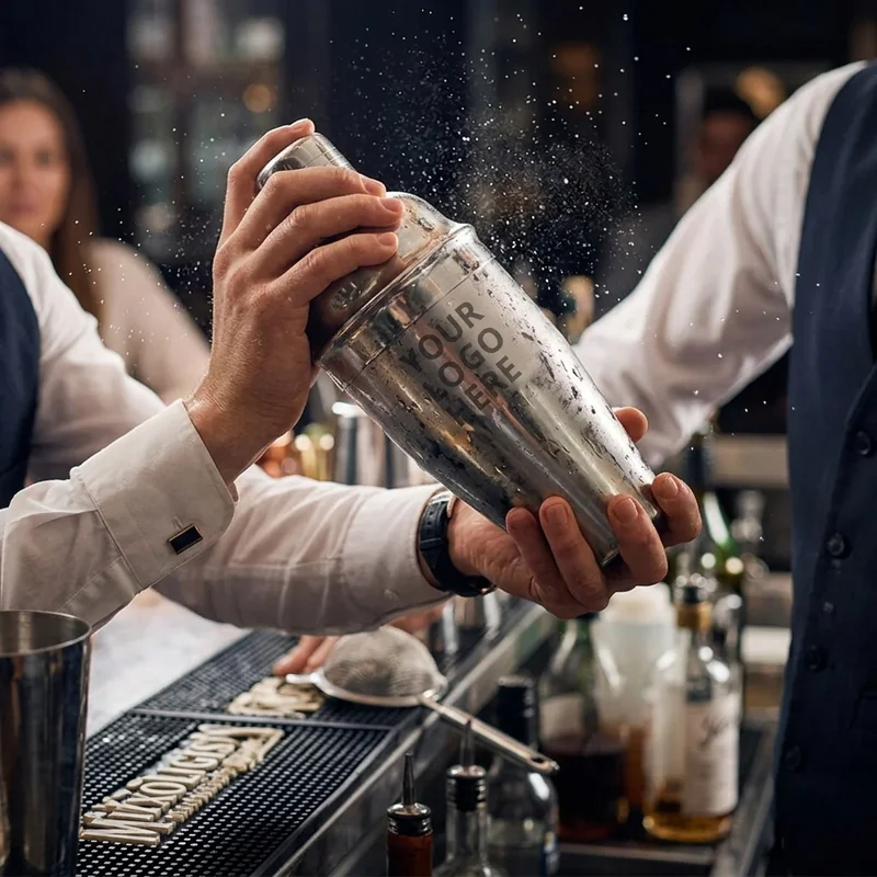 Cocktailshaker i rostfritt stål 3