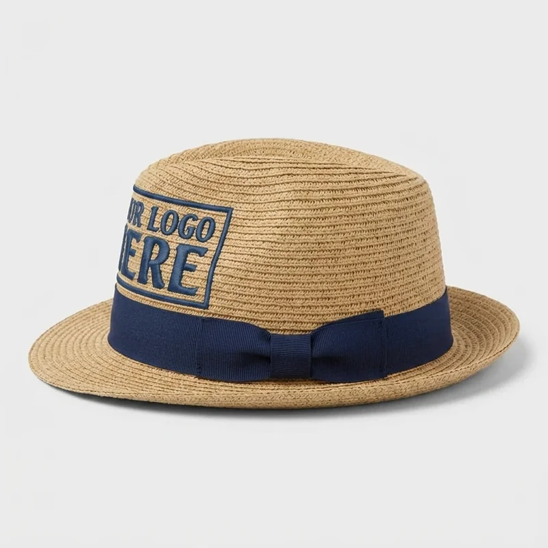 Klasyczny Kapelusz Fedora ze Słomy 2
