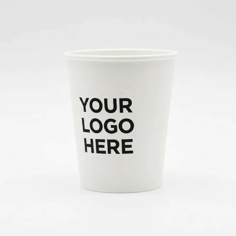Summit 10oz Paper Coffee Cup White 2