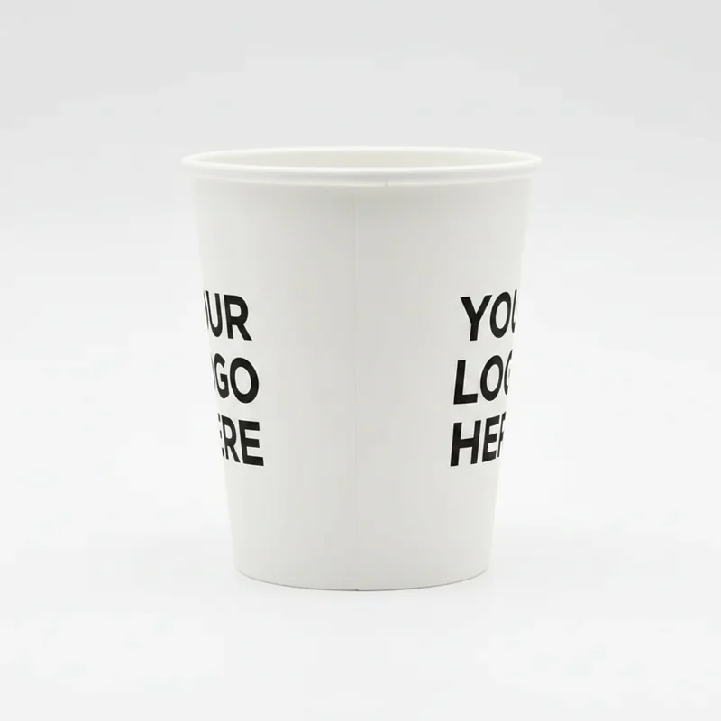 Summit 10oz Paper Coffee Cup White 3
