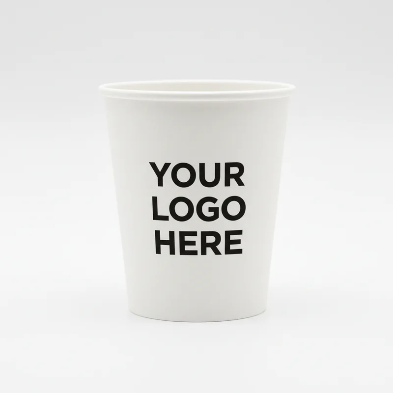 Summit 10oz Paper Coffee Cup White