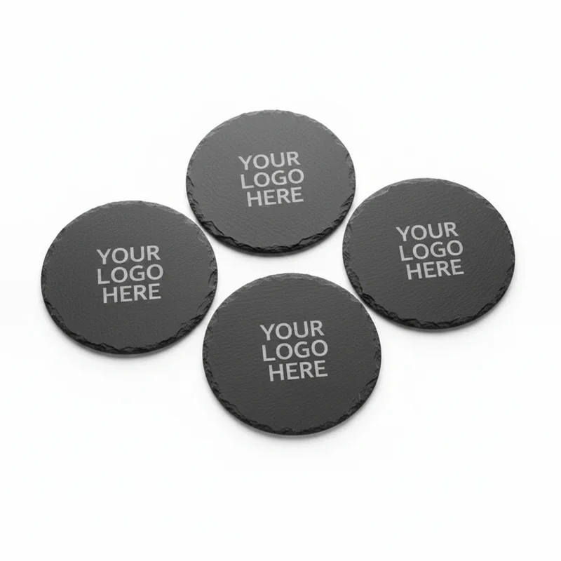 Summit 4-Pack Round Slate Coasters 2