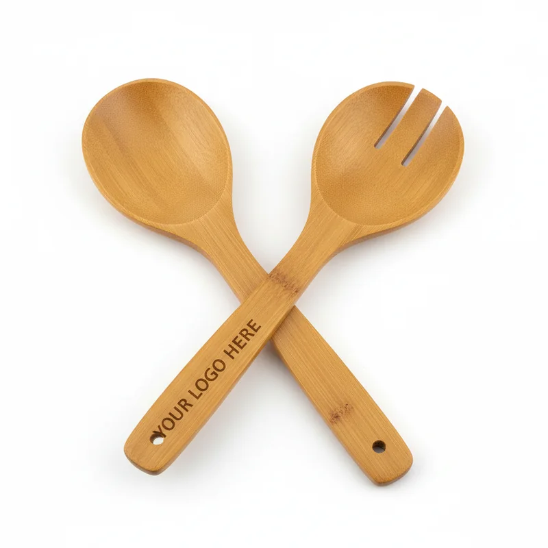 Urban Loft Bamboo Salad Servers